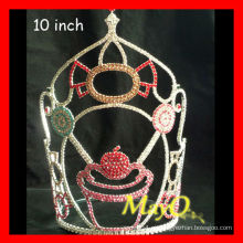 10 '' Colorido grande coroa pageant personalizado tamanho, tamanhos disponíveis